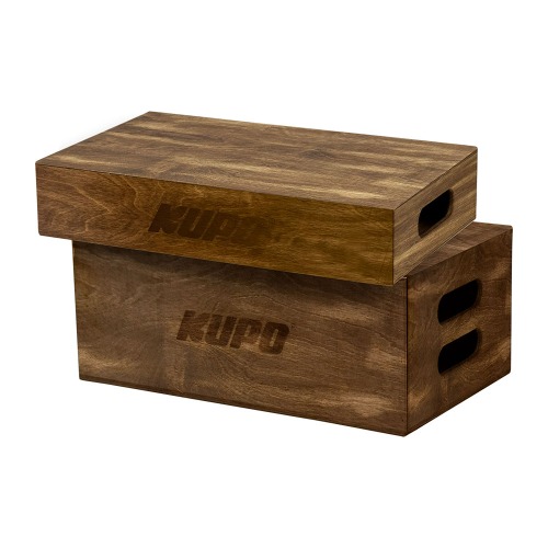 KAB-048-BST BROWN STAINED APPLE BOX SET HALD AND FULL SIZE